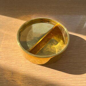 Vintage Solid Brass Trinket Dish / Ashtray